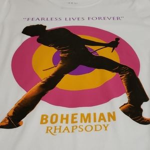Queen Bohemian Rhapsody T-Shirt Uomo – Maglietta Bianca Cotone Morbido Con Stampa Retro
